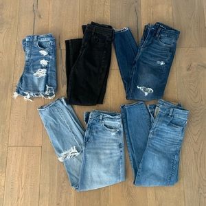 American Eagle curvy jean bundle